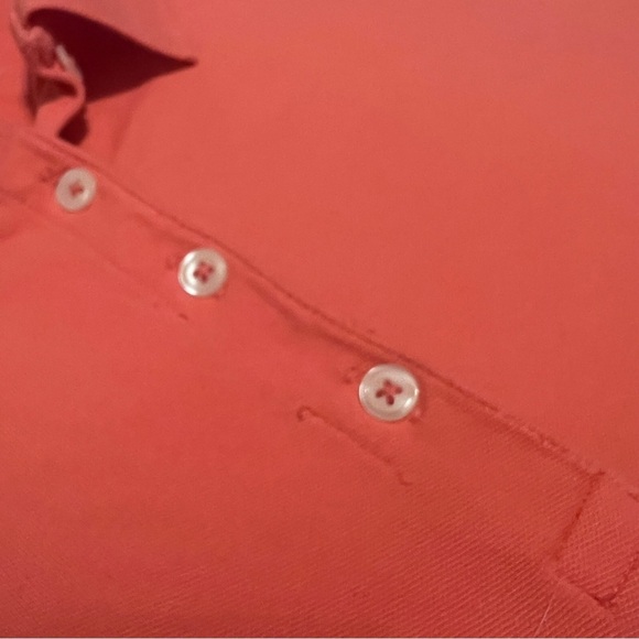 Bass Women Polo Cotton Shirt 3/4 button Size Medium - Picture 3 of 7